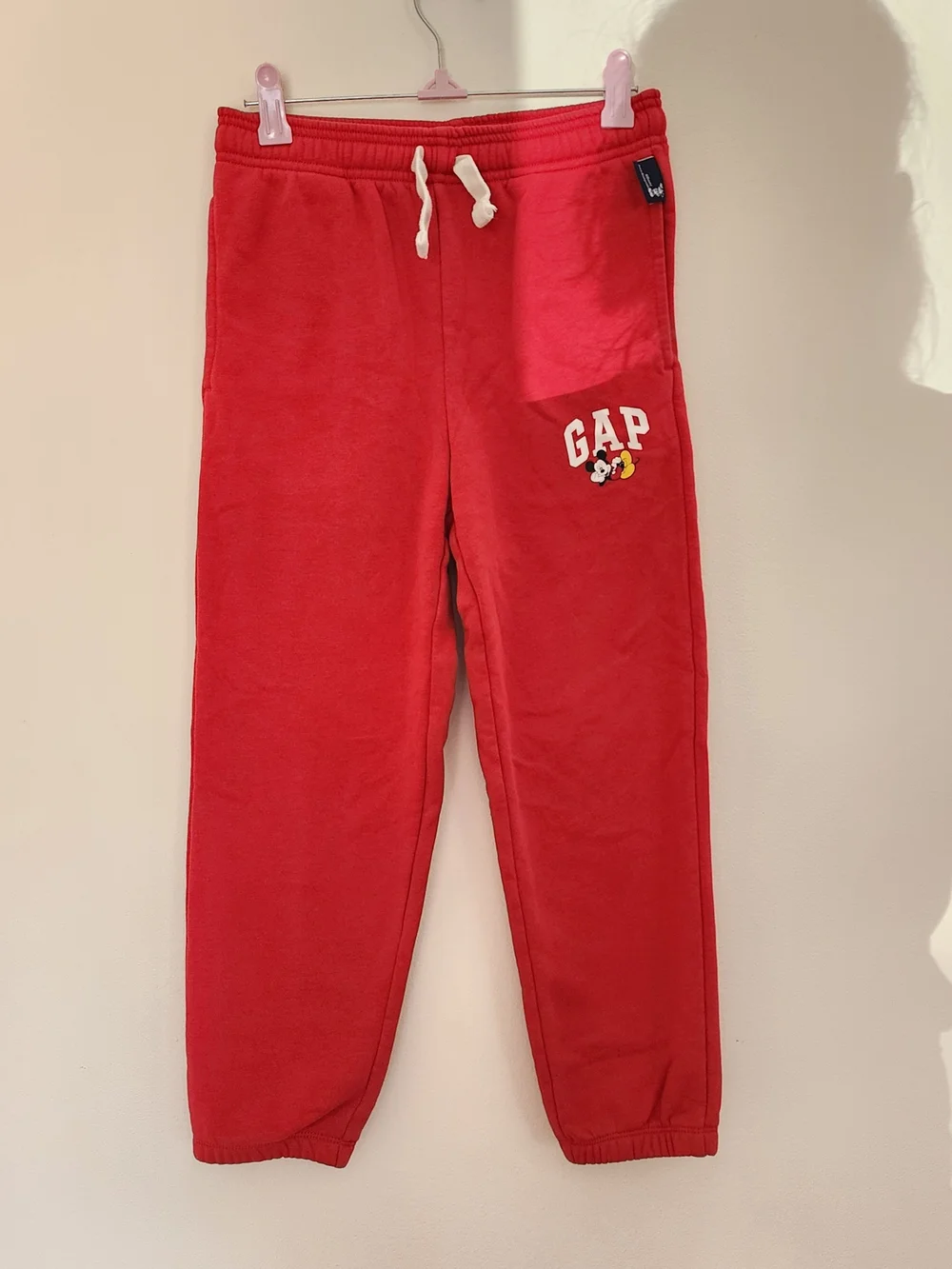 Gap Kids x Disney Mickey‎ Mouse Medium Red Sweatpants Elastic Waistband Comfy